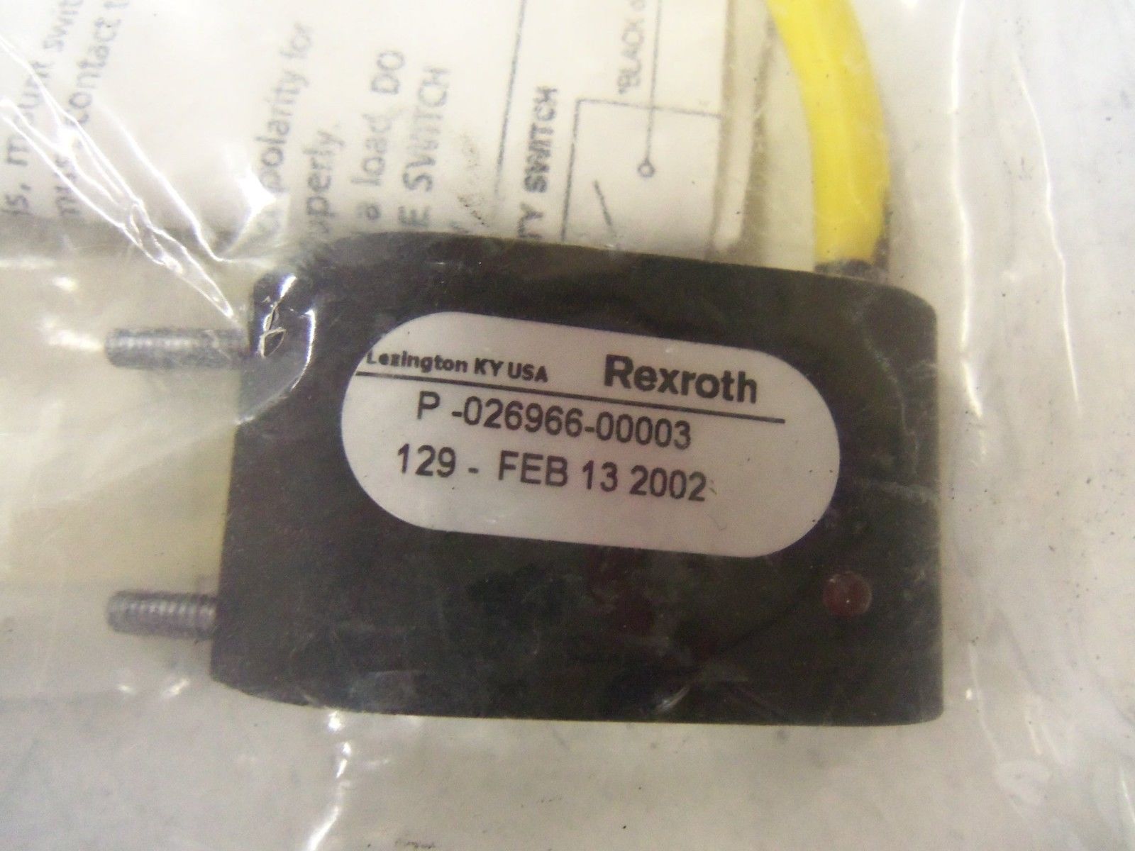 REXROTH P-026966-00003 *NEW IN FACTORY BAG*