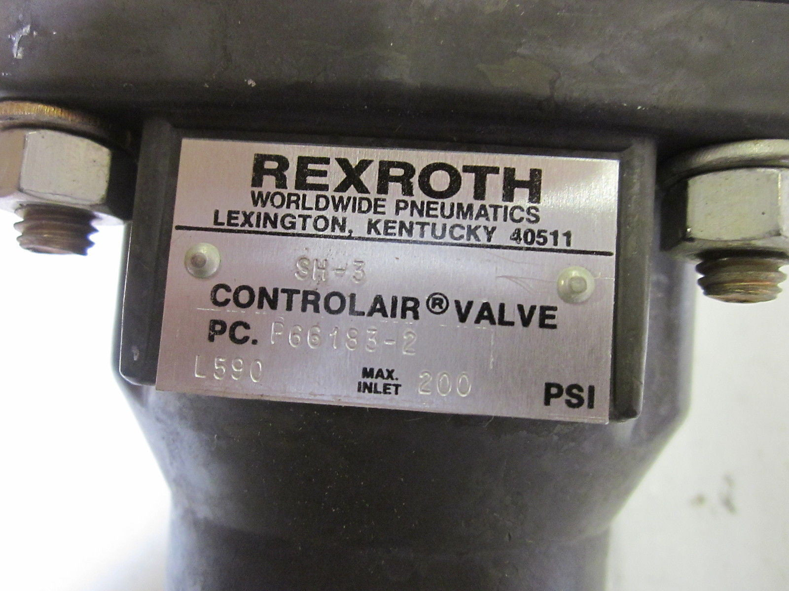 REXROTH SH-3 CONTOLAIR VALVE P66183-2 200PSI *USED*