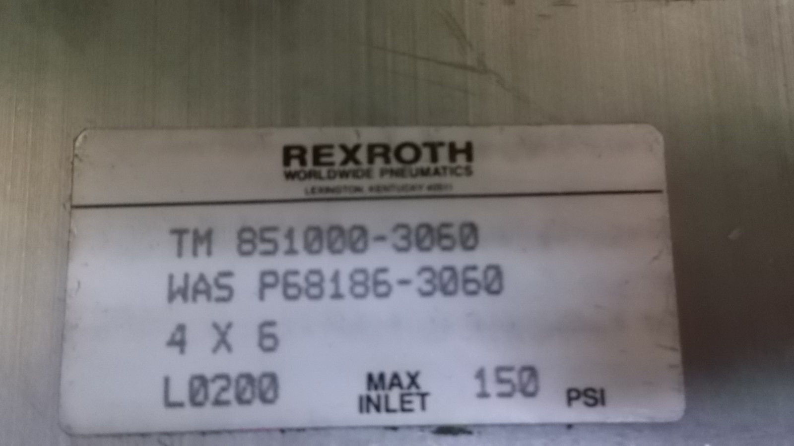 REXROTH TM-851000-3060 CYLINDER *USED*