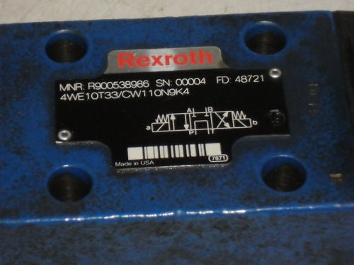 REXROTH VALVE 4WE10T33/CW110N9K4