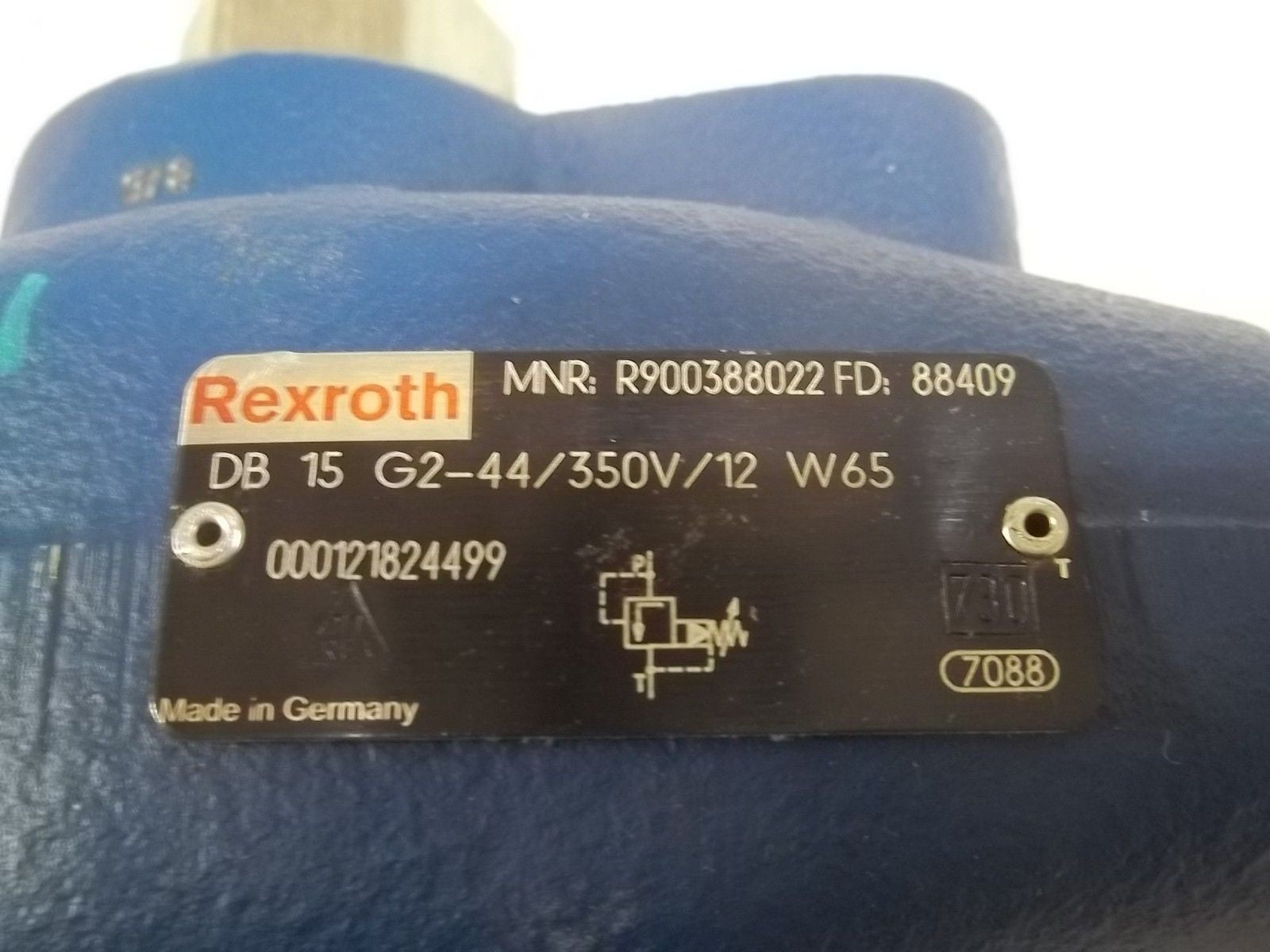 REXROTH DB 15 G2-44/350V/12 W65 VALVE RELIEVE PILOT OPERATED *NEW NO BOX*