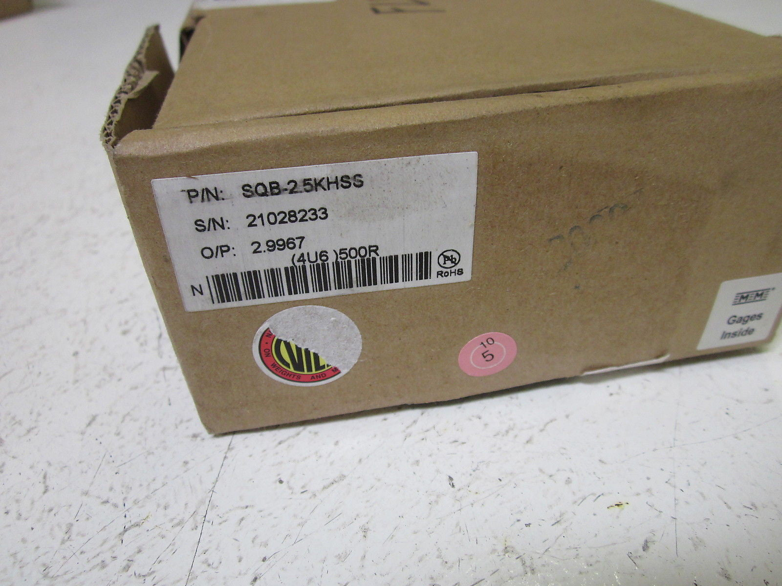 RICELAKE CELTRON SQB-2.5KHSS *NEW IN BOX*