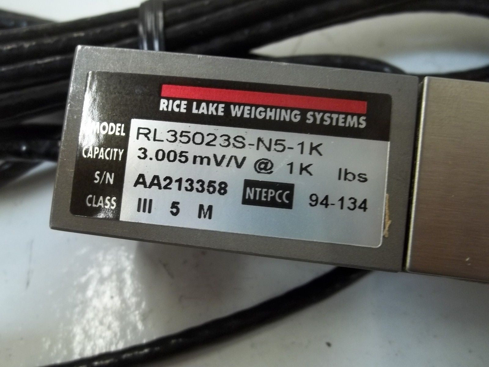 RICE LAKE WEIGHING SYSTEMS RL35023S-N5-1K *NEW IN BOX*