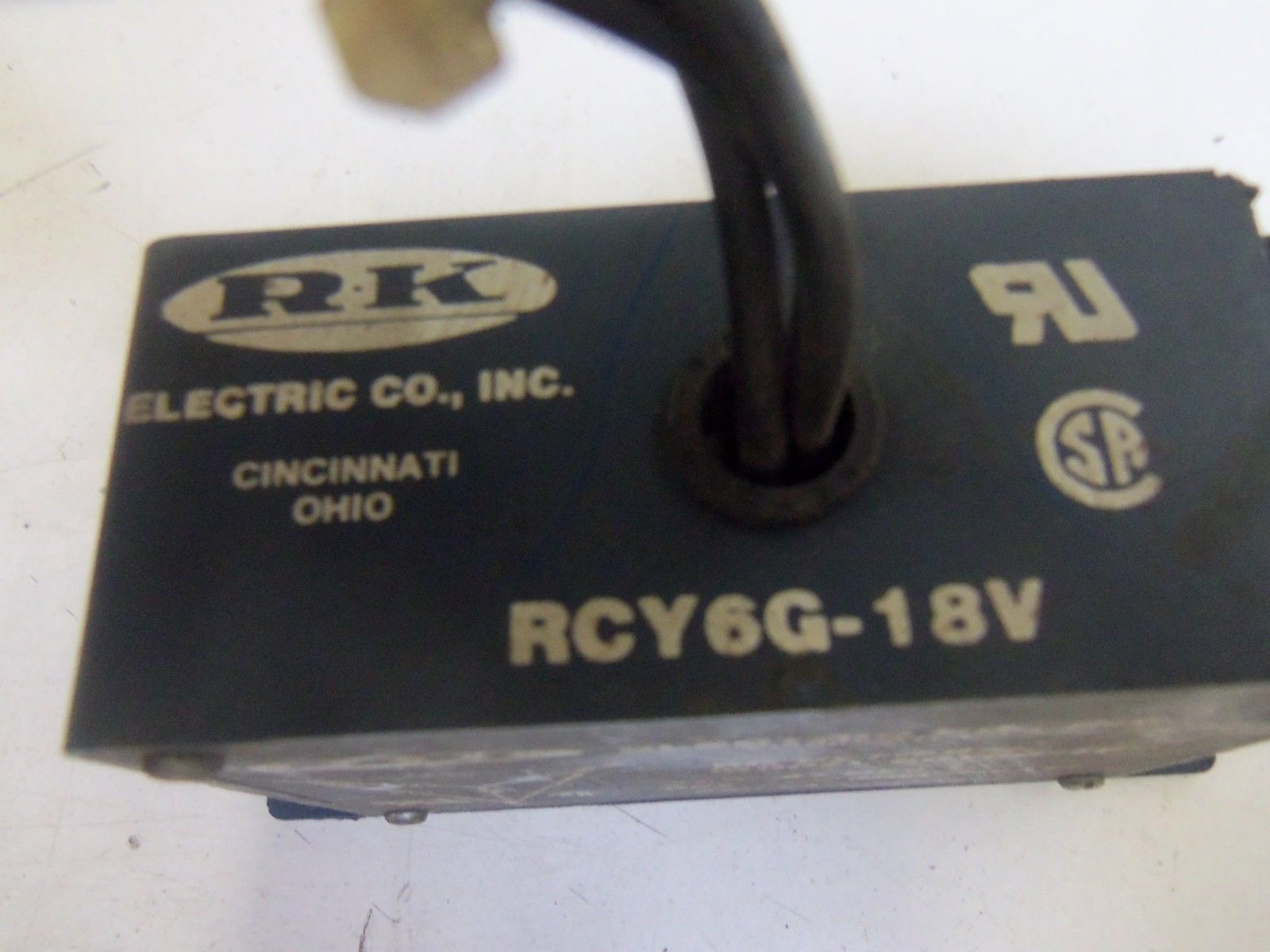 RK ELECTRIC RCY6G-18V *USED*
