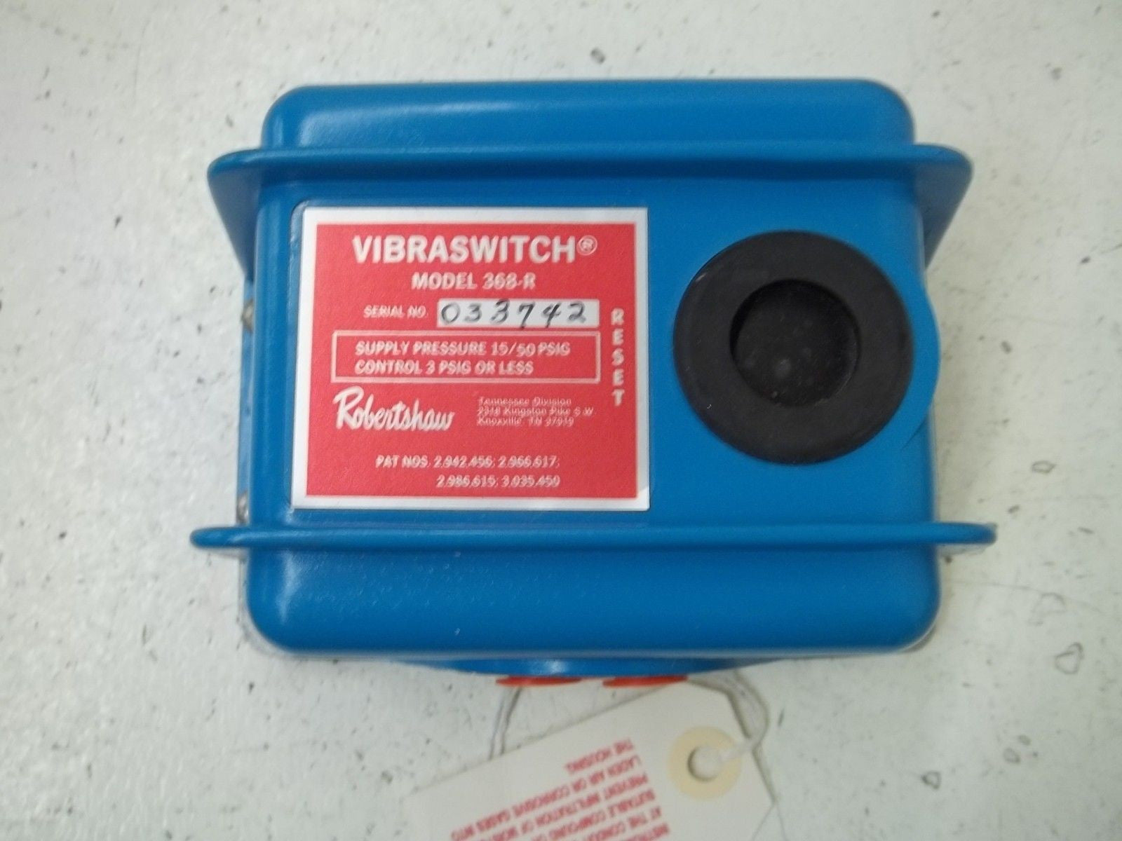 ROBERTSHAW 368-R VIBRASWITCH *NEW IN BOX*