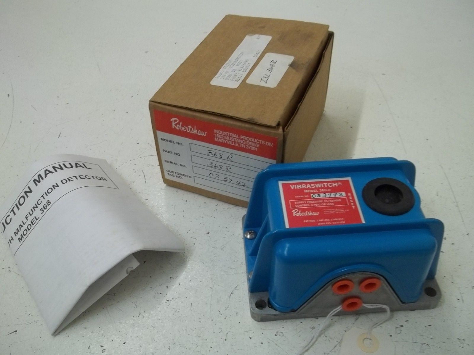 ROBERTSHAW 368-R VIBRASWITCH *NEW IN BOX*