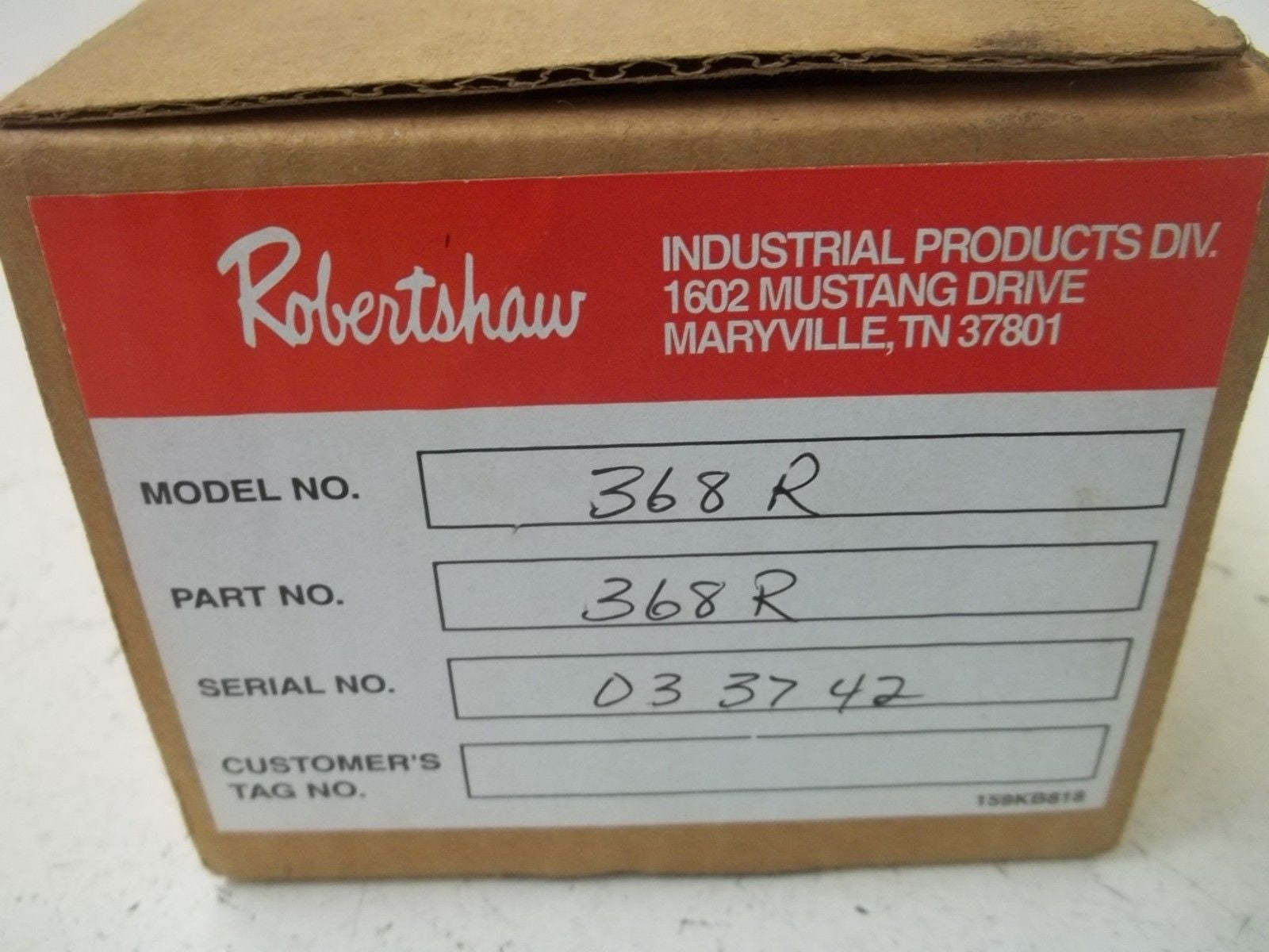 ROBERTSHAW 368-R VIBRASWITCH *NEW IN BOX*