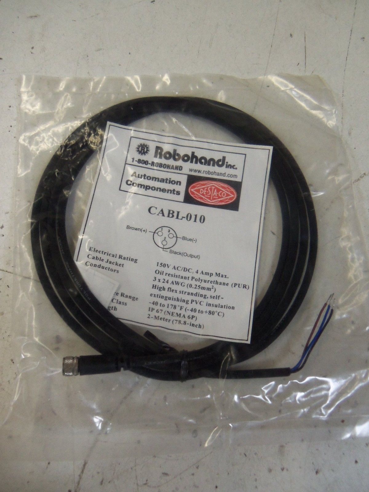 ROBOHAND INC. CABL-010 *NEW IN BAG*