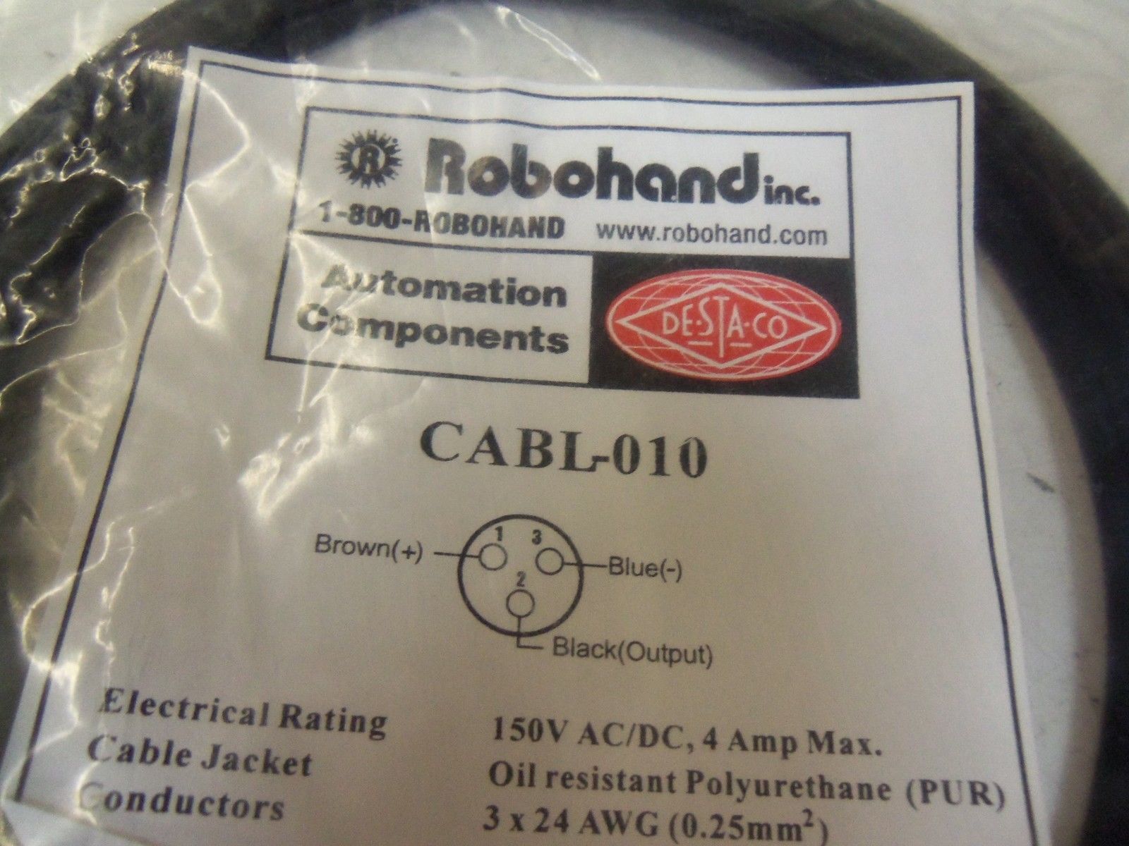 ROBOHAND INC. CABL-010 *NEW IN BAG*