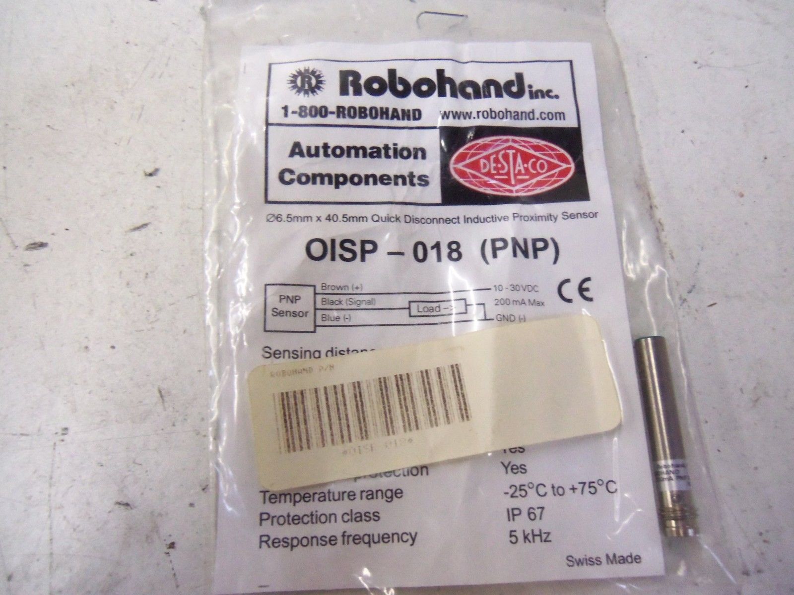 ROBOHAND INC. OISP-018 *NEW IN FACTORY BAG*