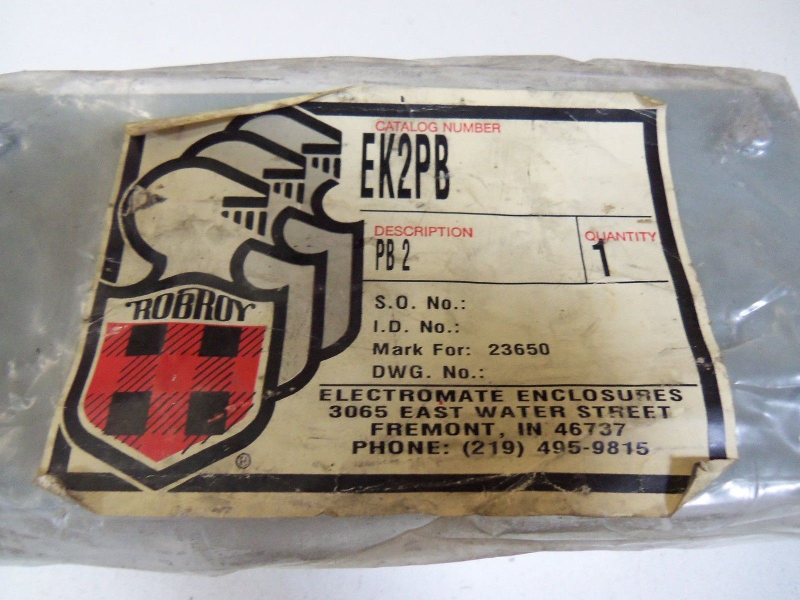 ROBROY EK2PB *NEW NO BOX*
