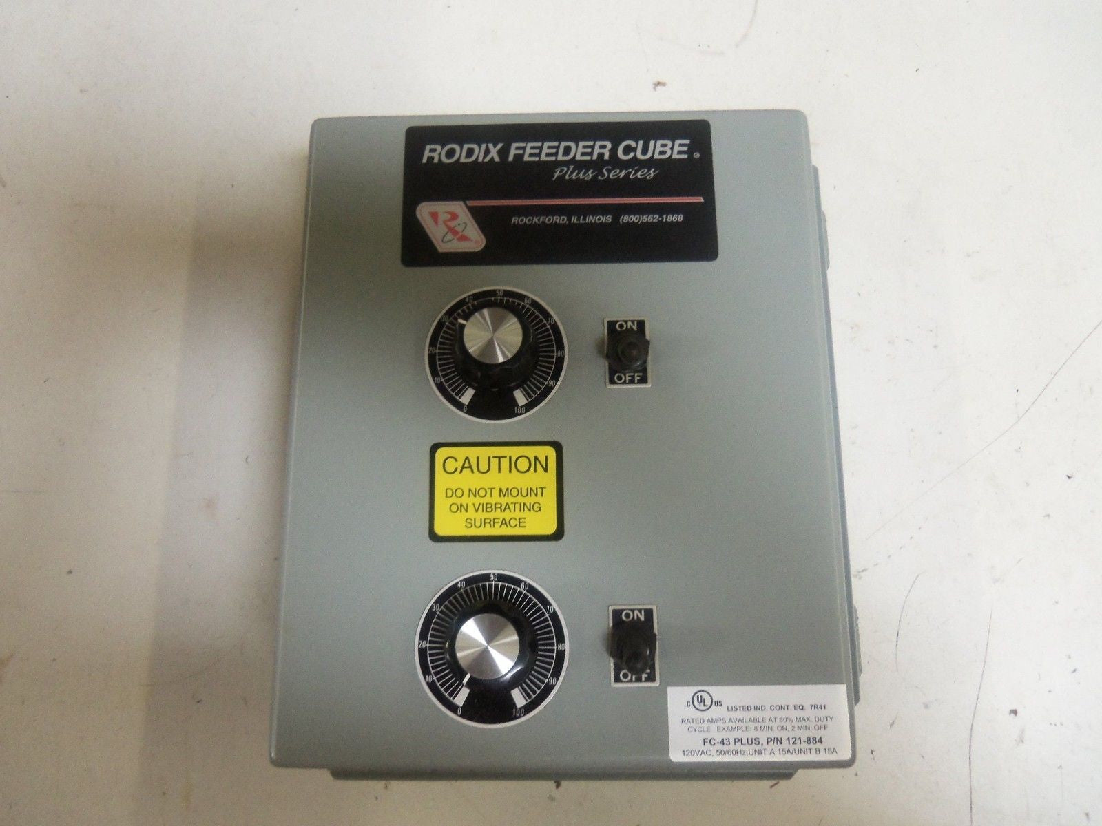 RODIX FC-43 PLUS FEEDER CUBE 121-884 *NEW NO BOX*
