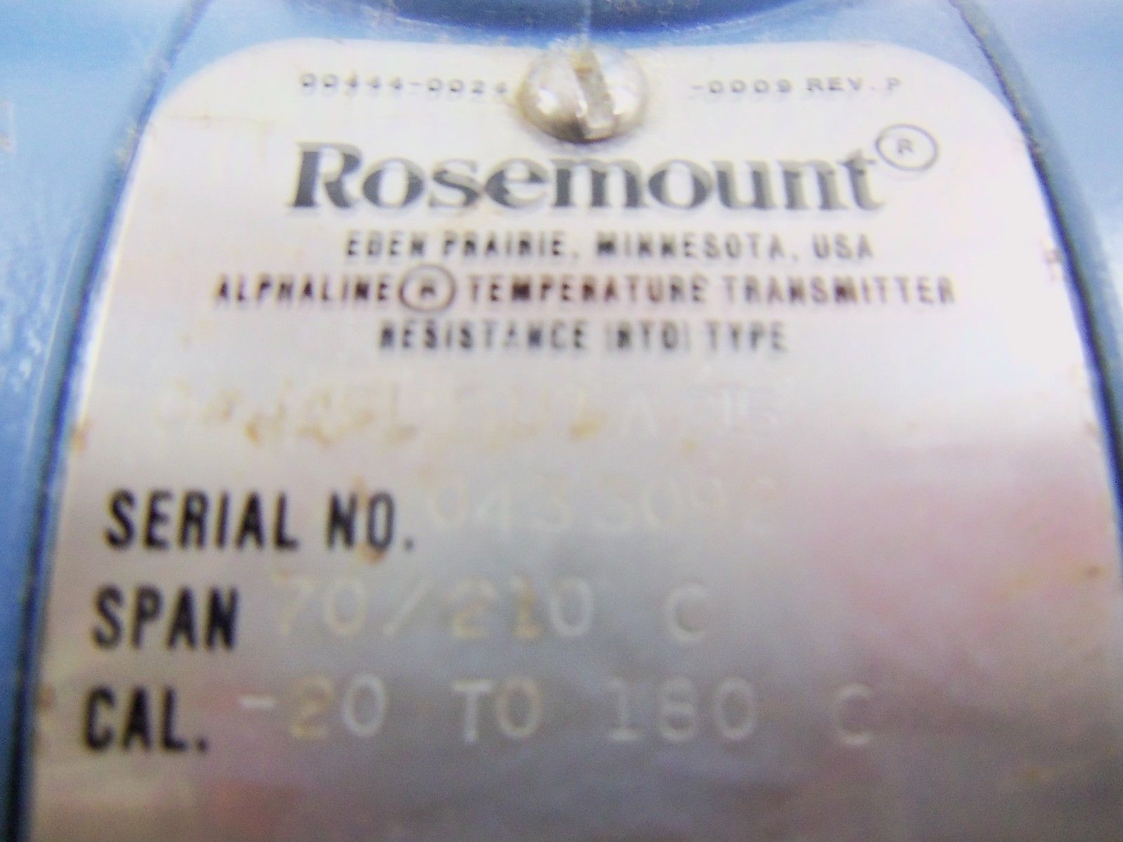 ROSEMOUNT 0444RL2U1A215 *USED*