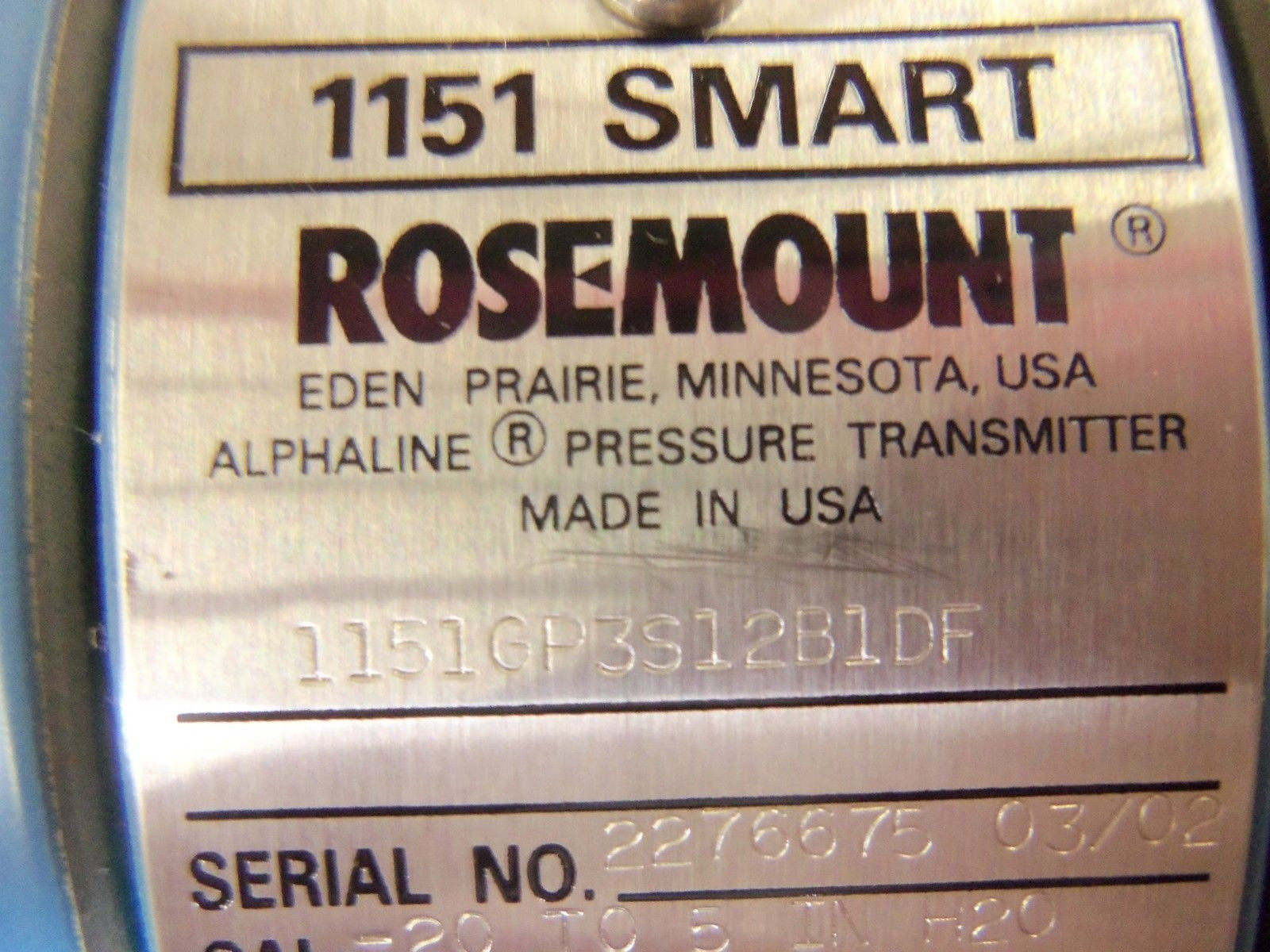 ROSEMOUNT 1151GP3S12B1DF *NEW IN BOX*