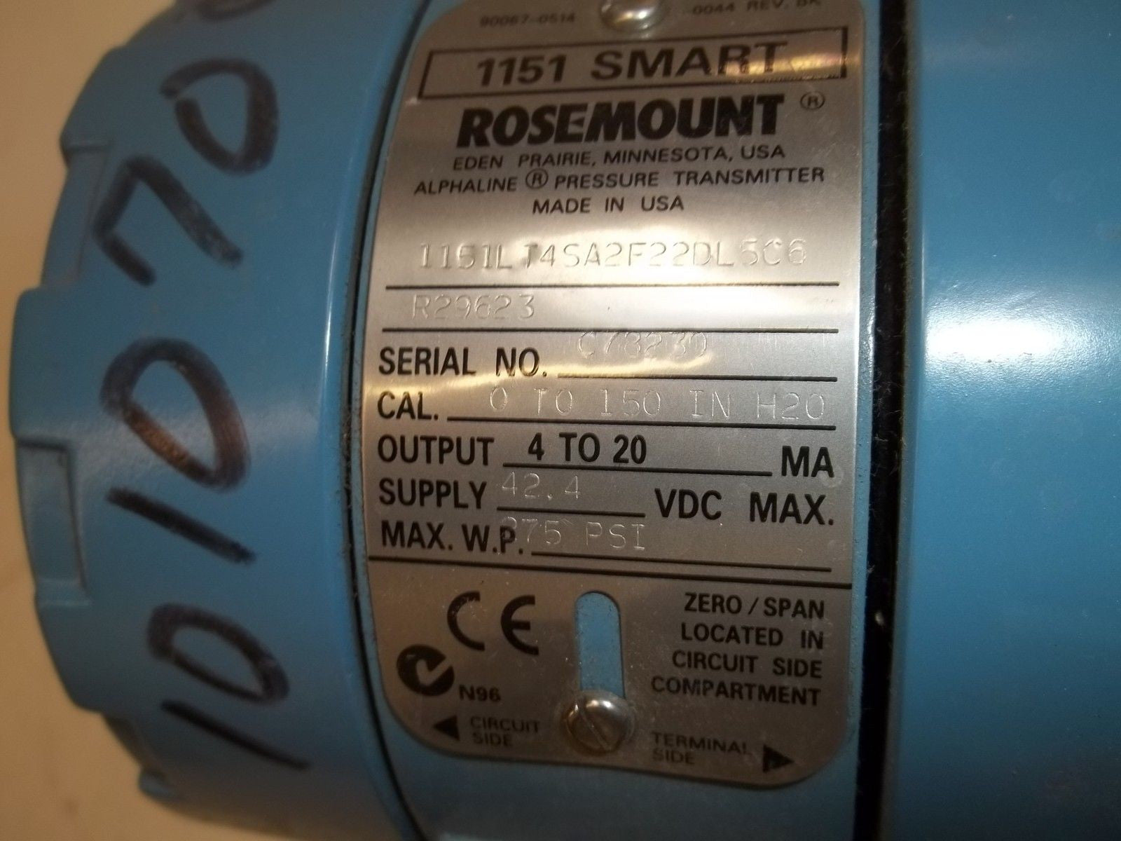 ROSEMOUNT 1151LT4SA2F22DL5C6 *NEW NO BOX*
