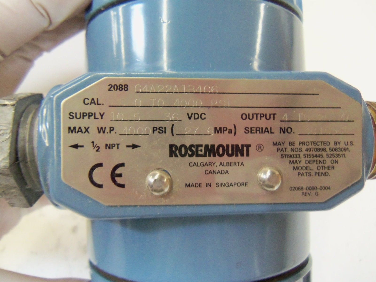 ROSEMOUNT 2088G4A22A1B4C6 PRESSURE TRANSMITTER *NEW IN BOX*