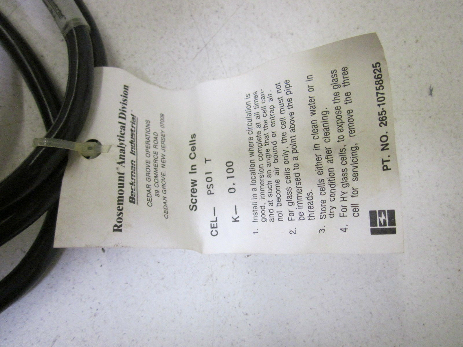 ROSEMOUNT 265-10758625 *USED*