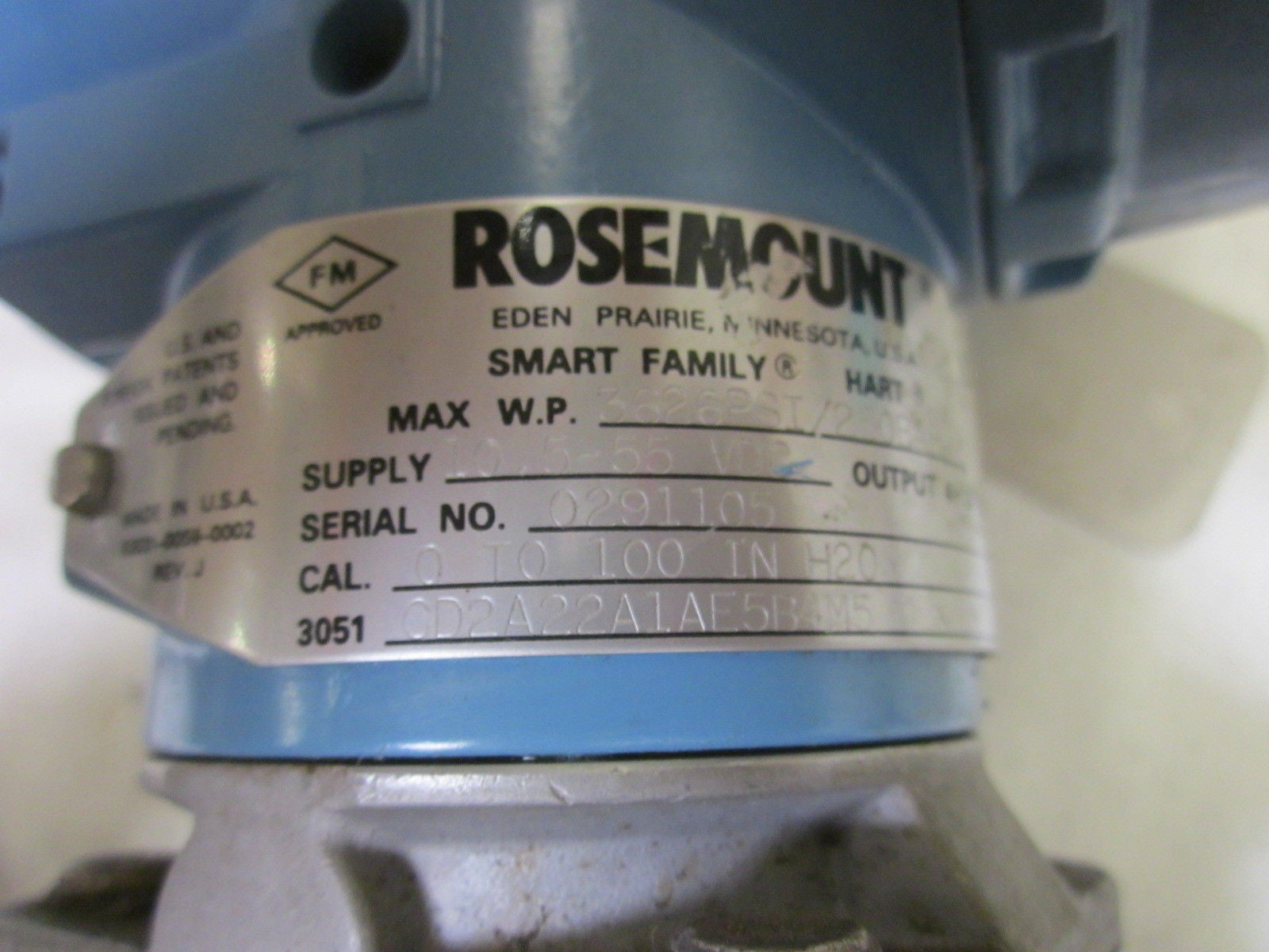 ROSEMOUNT 3051CD2A22A1AE5B4M5 *USED*