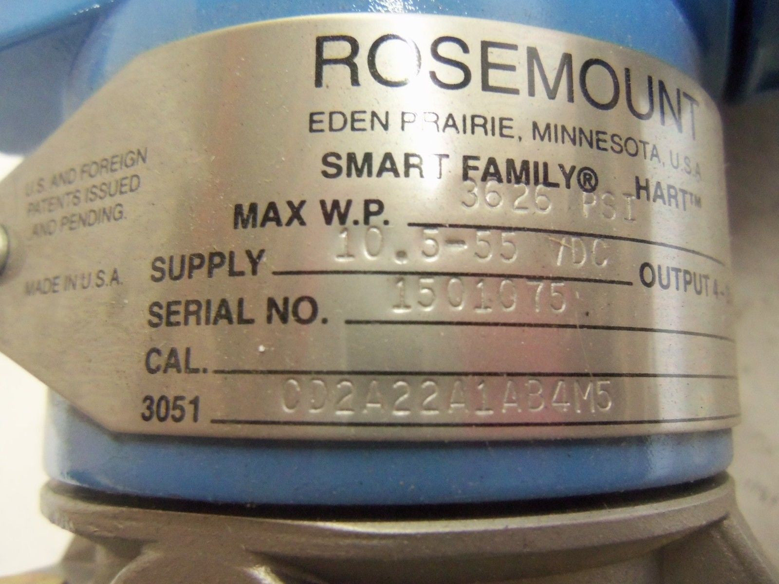 ROSEMOUNT 3051CD2A22A1AB4M5 PRESSURE TRANSMITTER *NEW NO BOX*