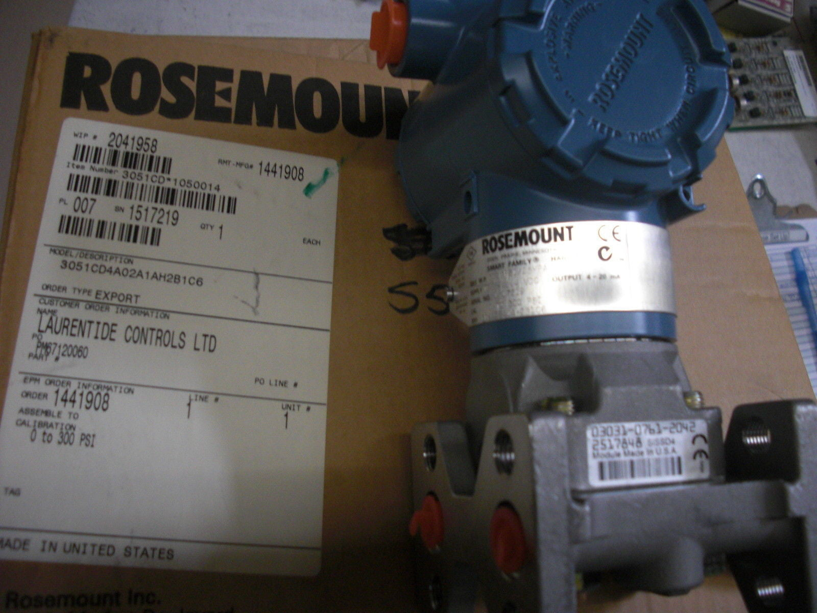 ROSEMOUNT 3051CD4A02A1AH2B1C6 *NEW IN A THE BOX*