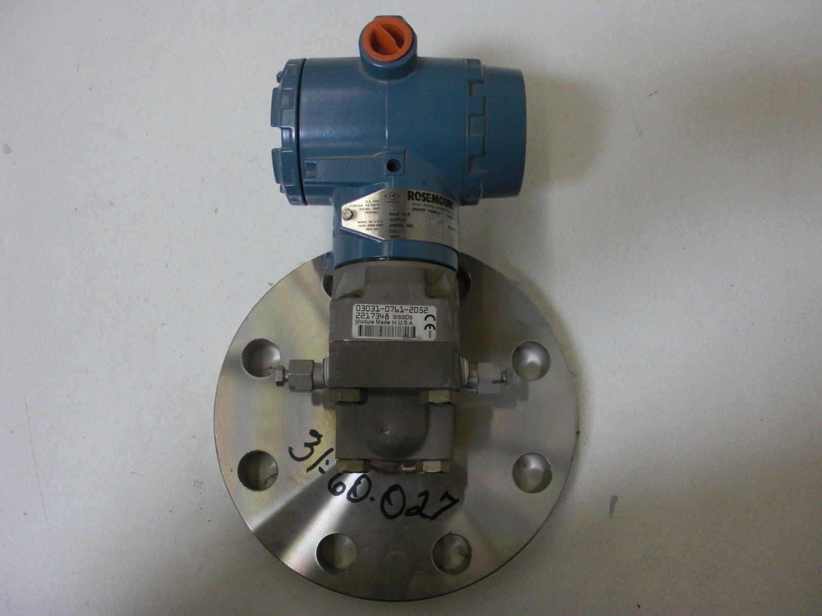 ROSEMOUNT 3051CG5A02A1AFDM5 PRESSURE TRANSMITTER *USED*
