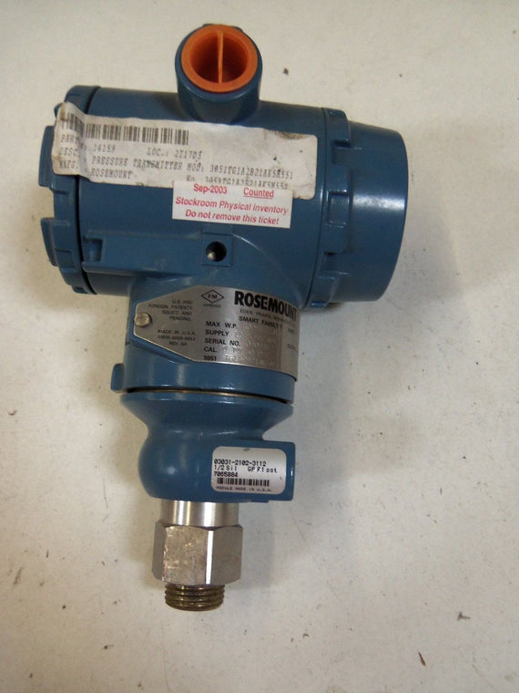 ROSEMOUNT 3051TG1A2B21AK5M5 *USED*