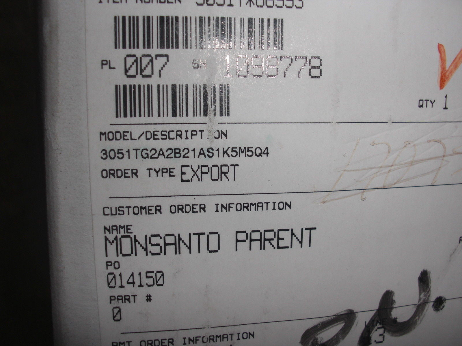 ROSEMOUNT 3051TG2A2B21AS1K5M5Q4 *NEW IN BOX*