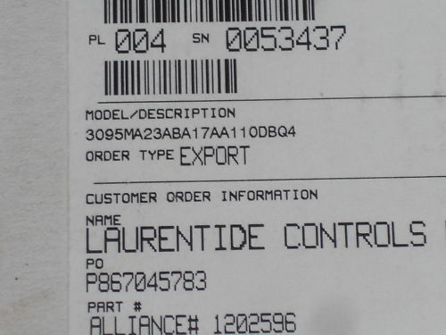 ROSEMOUNT 3095MA23ABA17AA110DBQ4 * NEW *