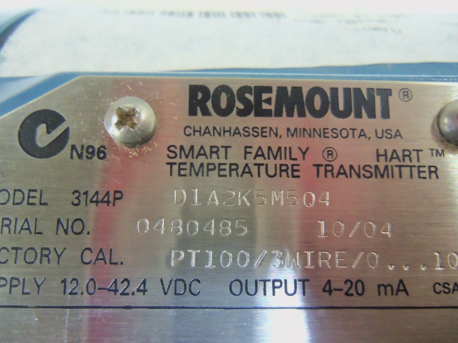 ROSEMOUNT 3144PD1A2K5M504 *NEW IN BOX*
