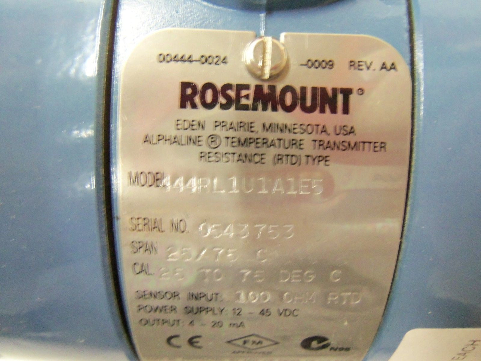 ROSEMOUNT 444RL1U1A1E5 *NEW NO BOX*
