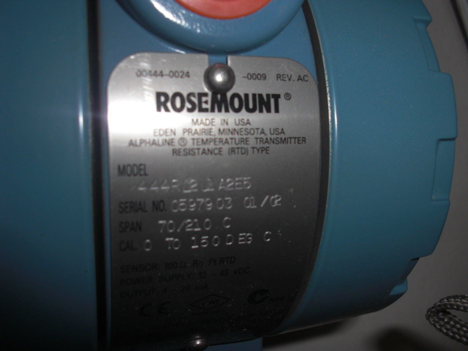 ROSEMOUNT 444RL2U1A2E5 TEMPERATURE CONTROLLER *NEW IN BOX*