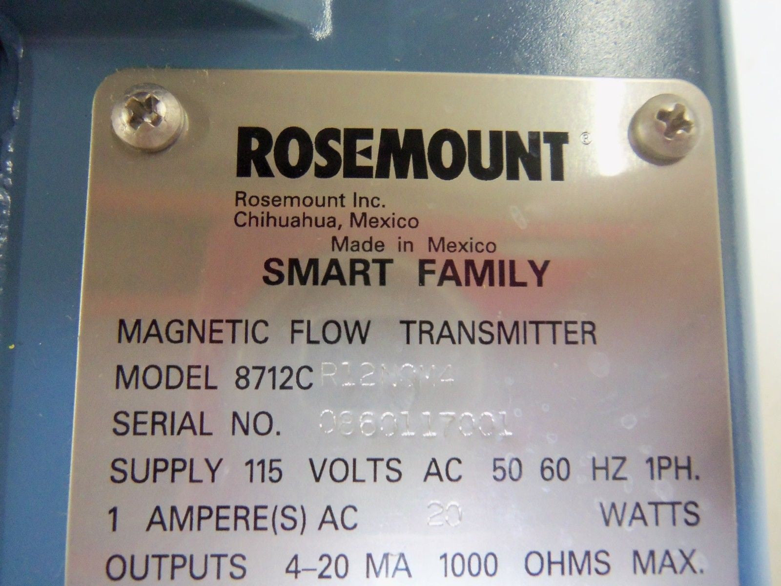 ROSEMOUNT 8712CR12N0M4 TRANSMITTER *USED*