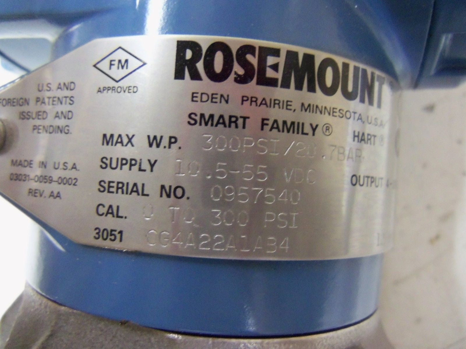 ROSEMOUNT 3051CG4A22A1AB4 *NEW NO BOX*