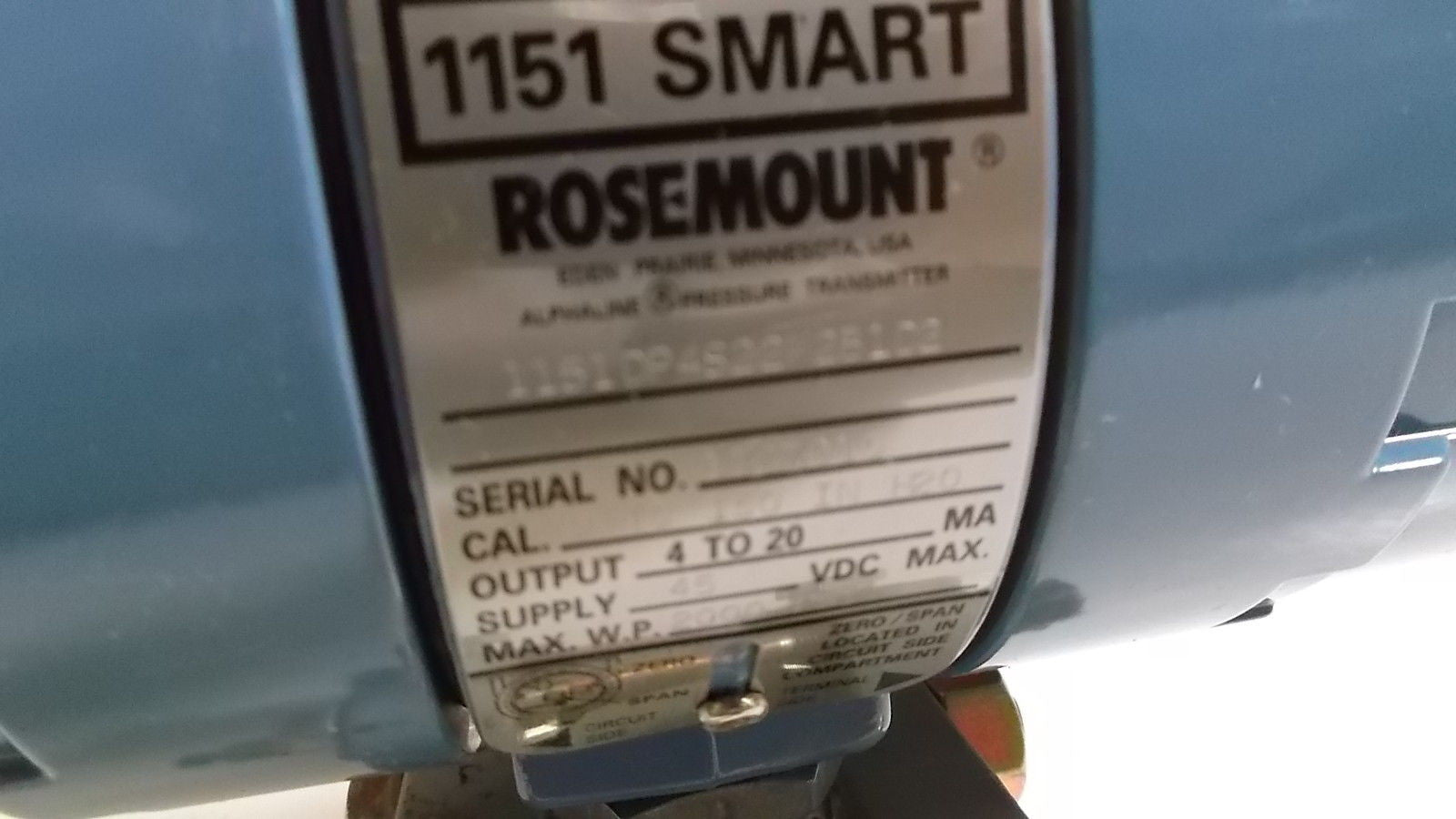 ROSEMOUNT PRESSURE TRANSMITTER 1151DP4S22M2B1D2 *NEW NO BOX*