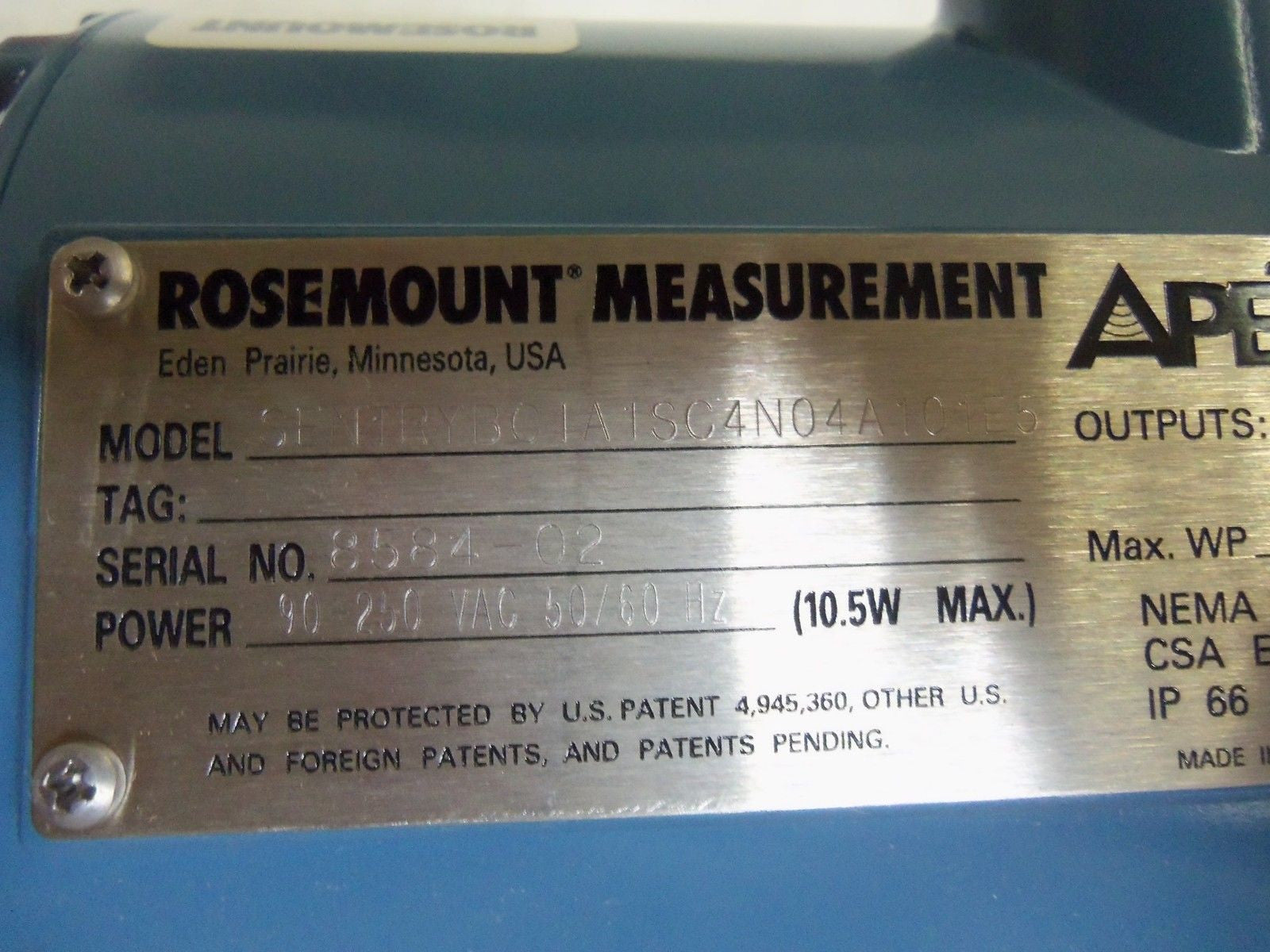 ROSEMOUNT SENTRYBC1A1SC4N04A101E5 TRANSMITTER *NEW IN BOX*