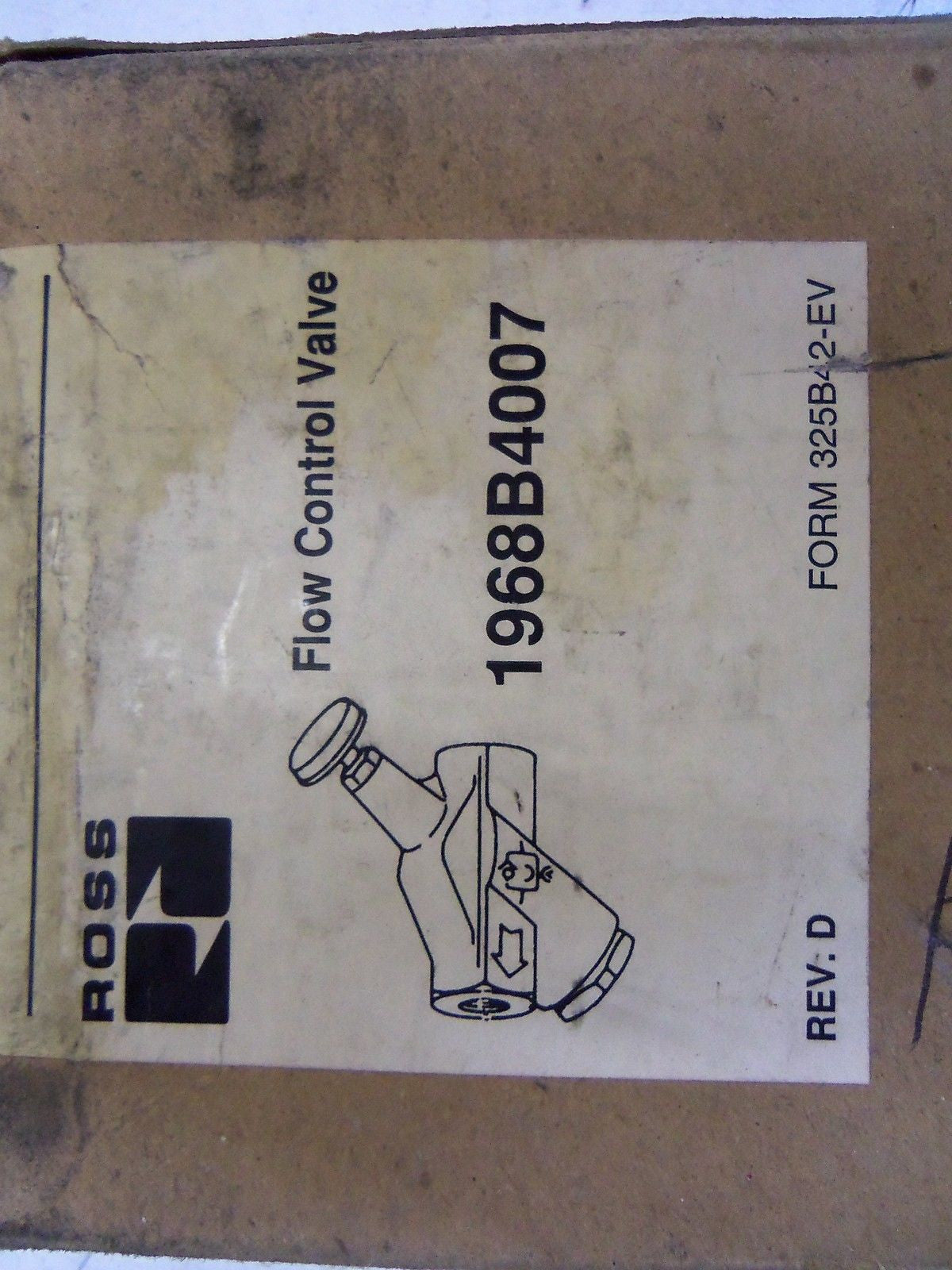 ROSS 1968B4007 FLOW CONTROL VALVE *SEALED*