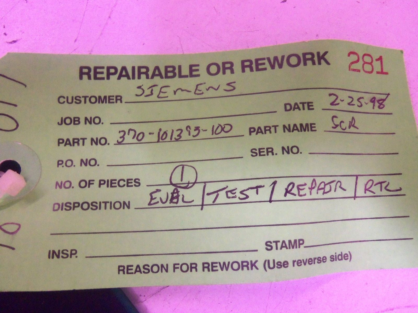 RTC 101393 (REPAIRED) *USED*