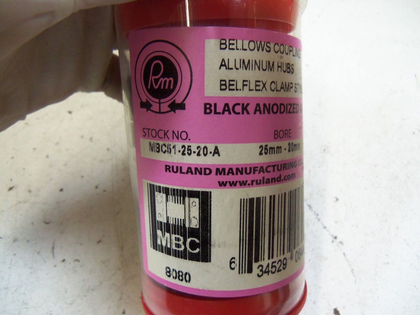 RULAND MBC51-25-20-A BELLOWS CLAMP COUPLING *NEW IN ORIGINAL PACKAGE*