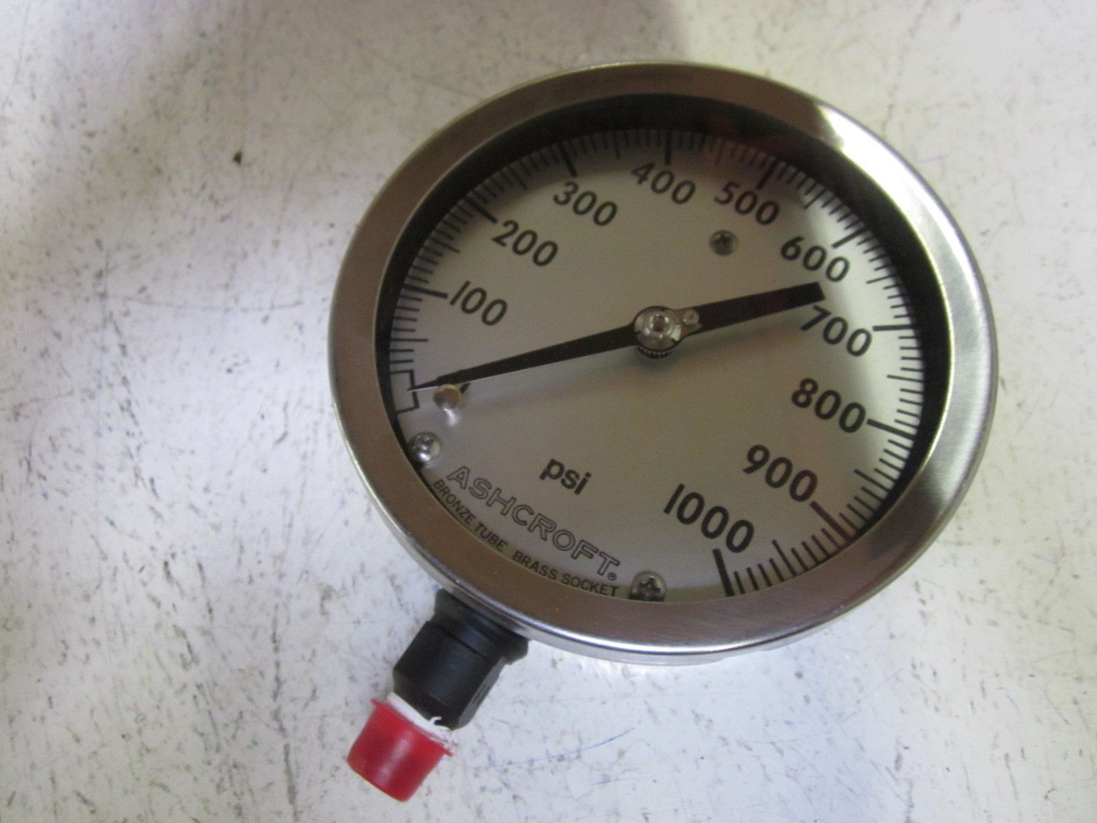 ASHCROFT 451009A02LXCYLM-1000# PRESSURE GAUGE 0-1000 PSI *NEW IN BOX*