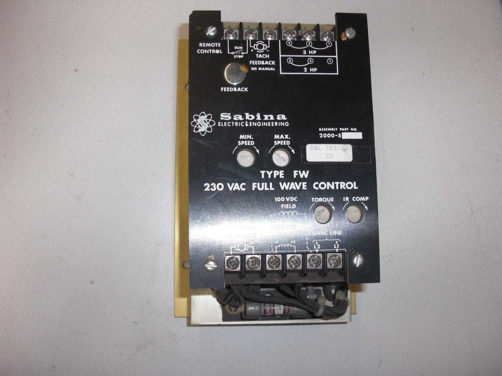 SABINA ELECTRIC ENGINEERING 2000-5 *USED*