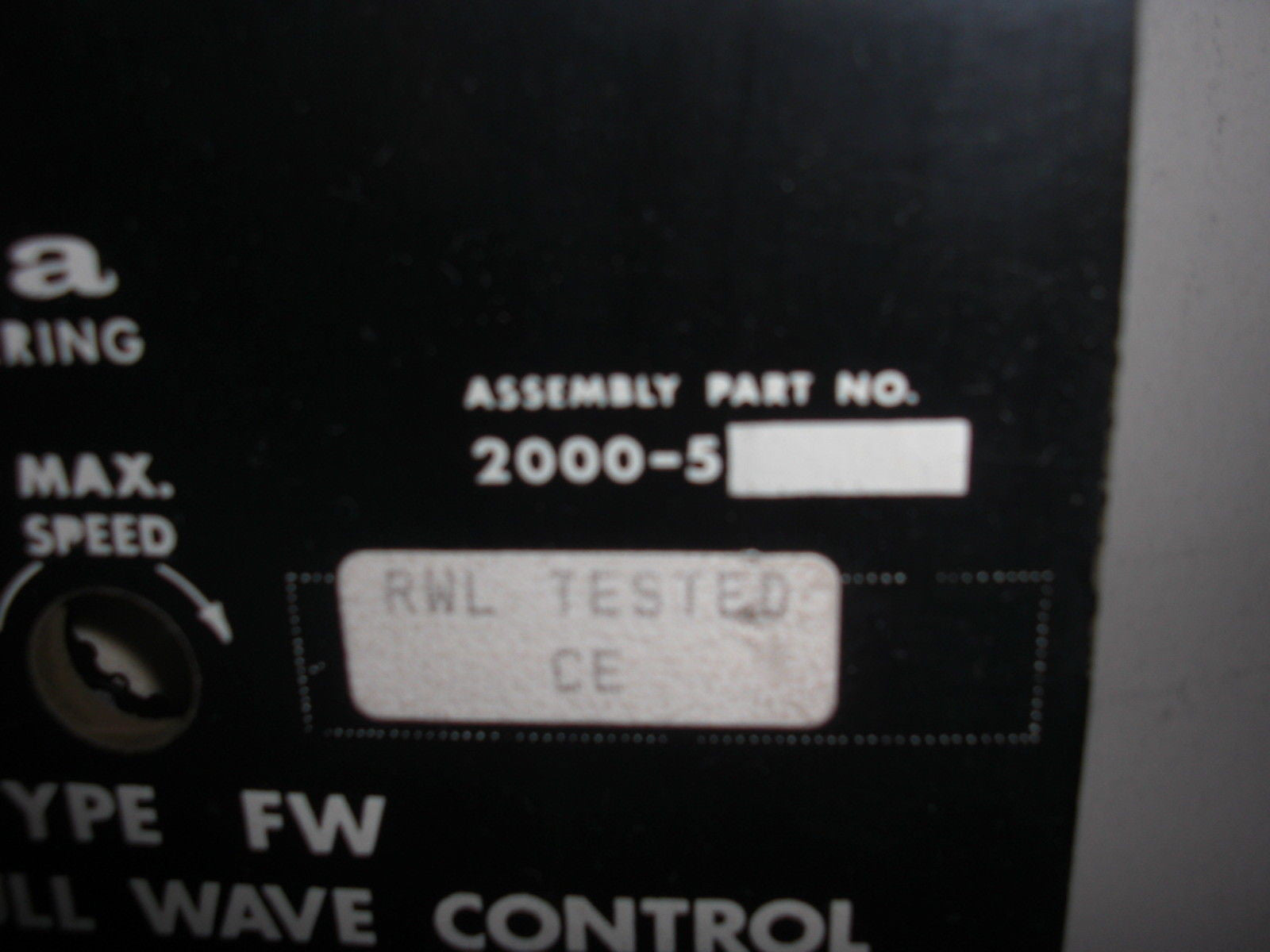 SABINA ELECTRIC ENGINEERING 2000-5 *USED*
