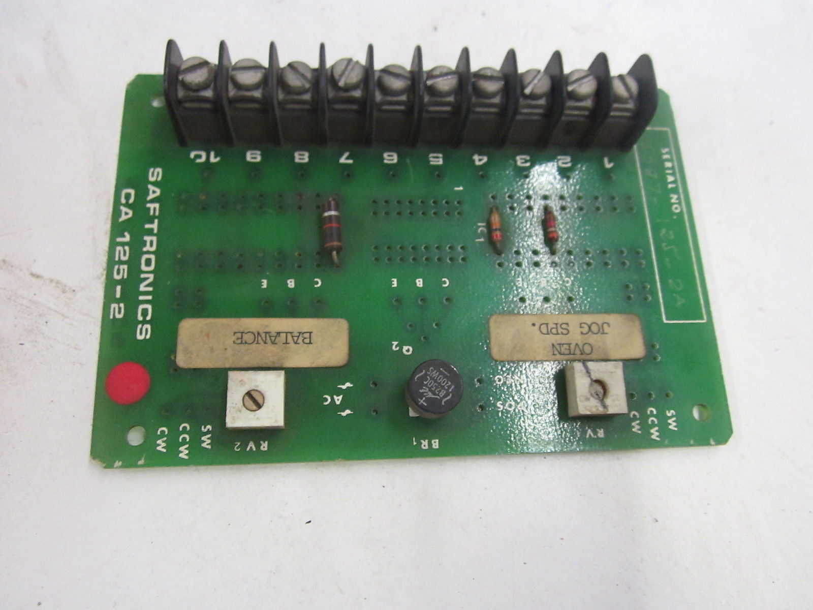 SAFTRONICS CA 125-2 *USED*