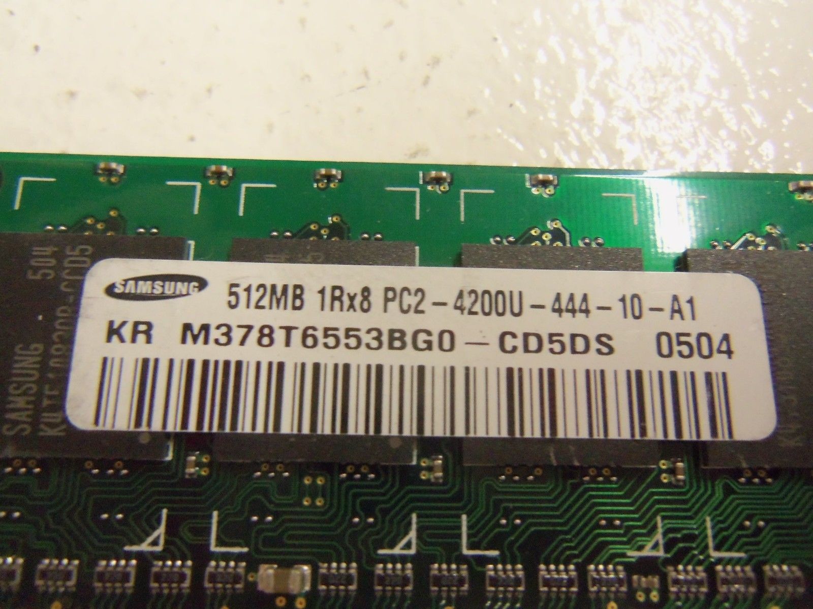SAMSUNG 512MB 1Rx8PC2-4200U-444-10-A1 *NEW NO BOX*
