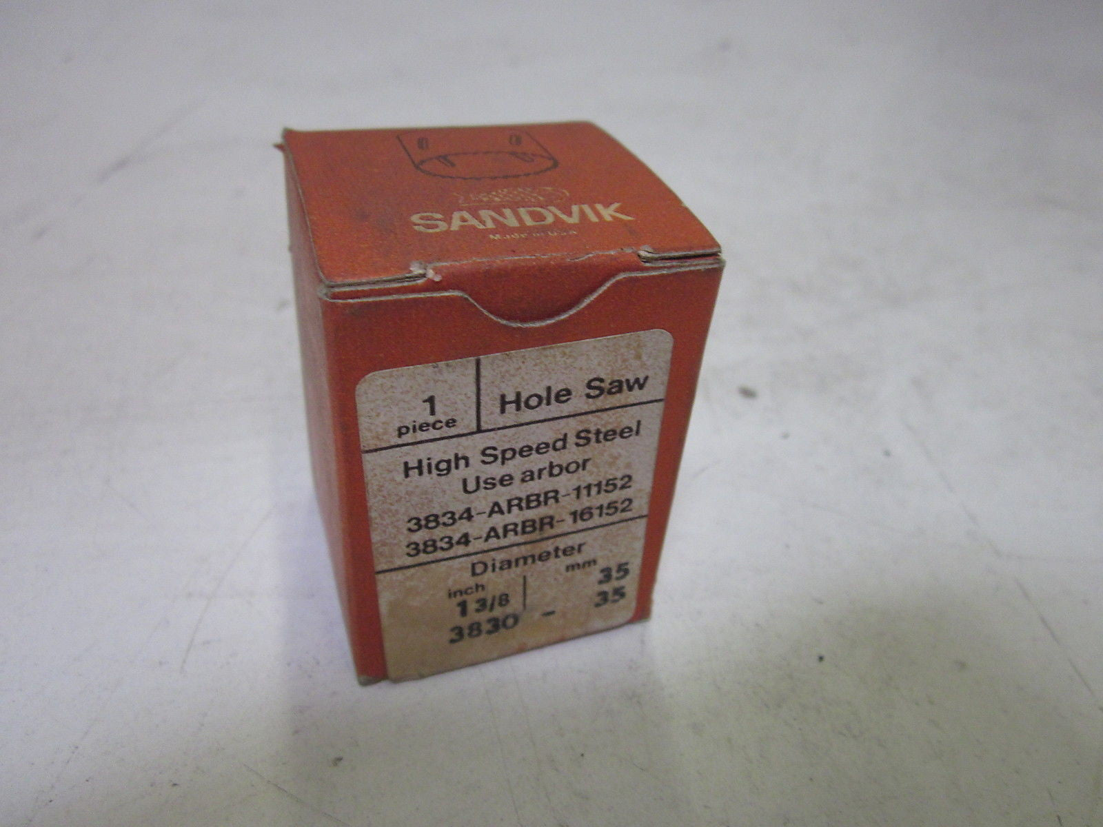 SANDVIK 3830 35 1 3/8" 35MM HOLE SAW *NEW IN BOX*