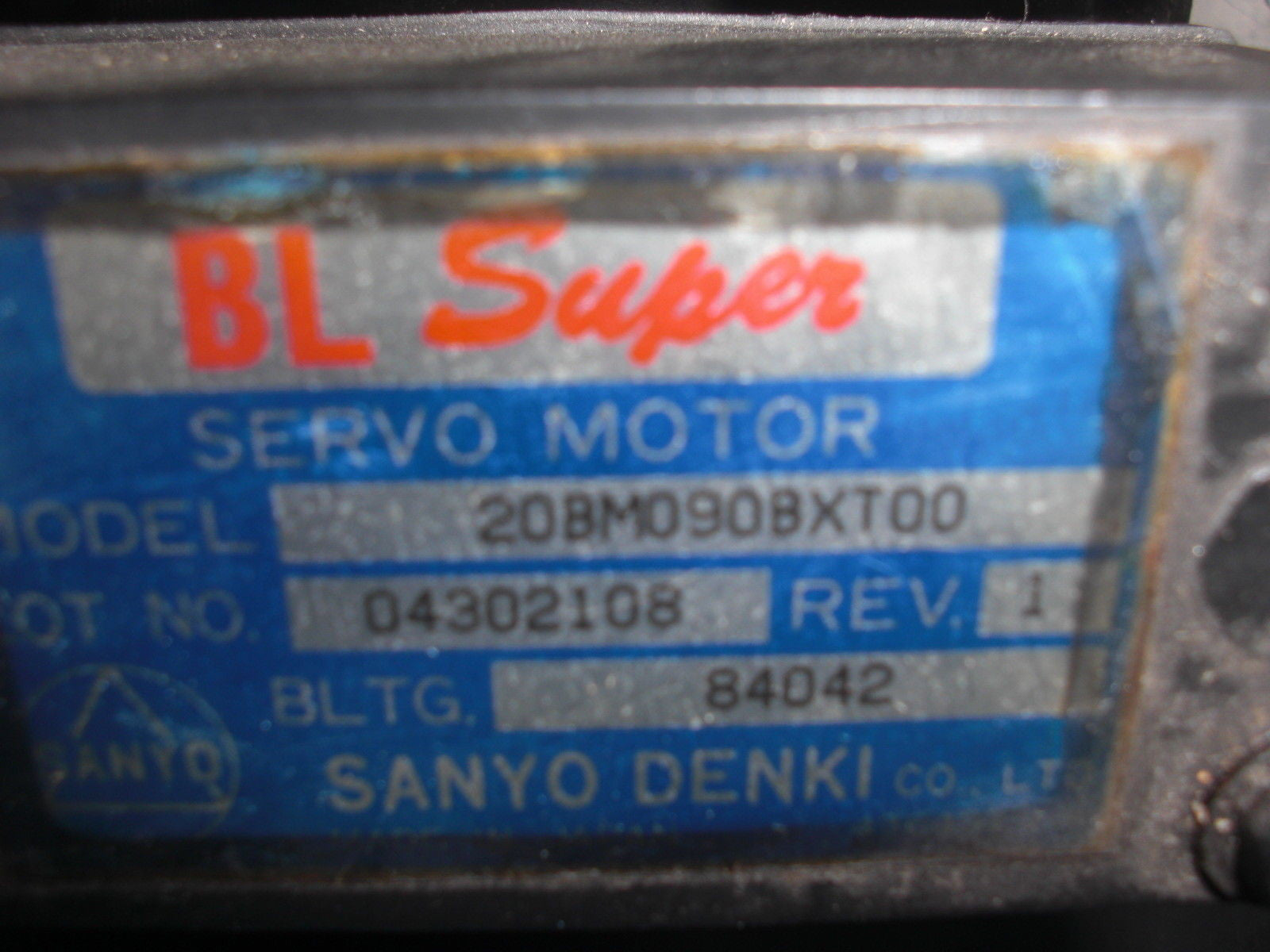 SANYO DENKI 20BM090BXT00 SERVO MOTOR *USED*