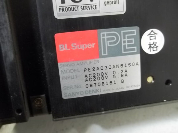 SANYO DENKI PE2A030AN61S0A SERVO AMPLIFIER *USED*