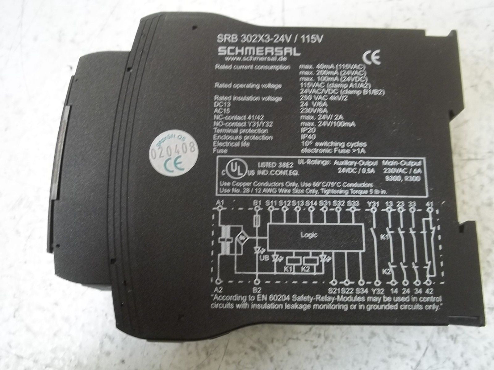 SCHMERSAL SRB302X3-24/115V *NEW IN BOX*