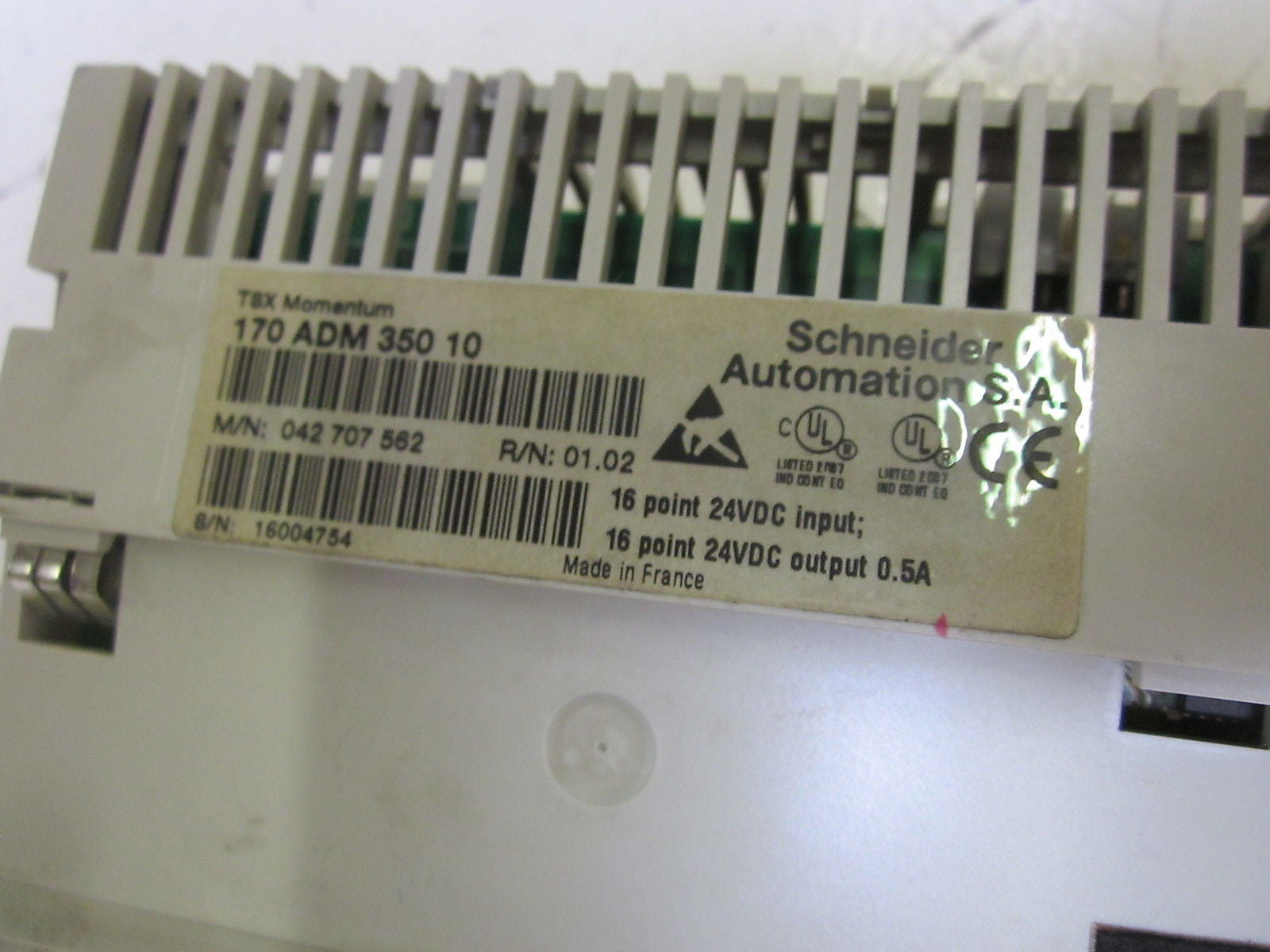 SCHNEIDER AUTOMATION 170ADM35010 W/ SQUARE D 52046-355-51 MODULE *USED*