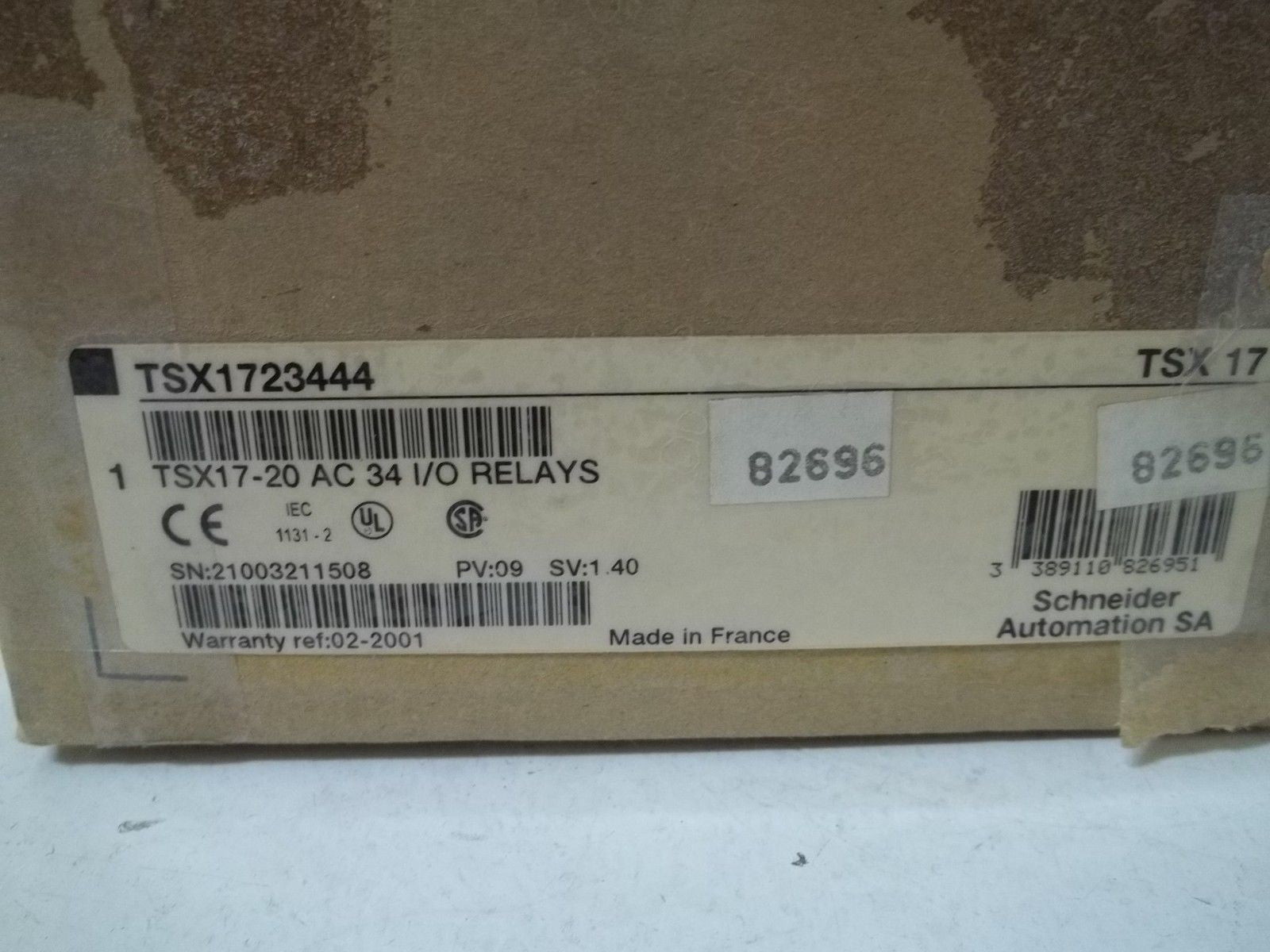 SCHNEIDER AUTOMATION TSX1723444 MEMORY MODULE *NEW IN BOX*