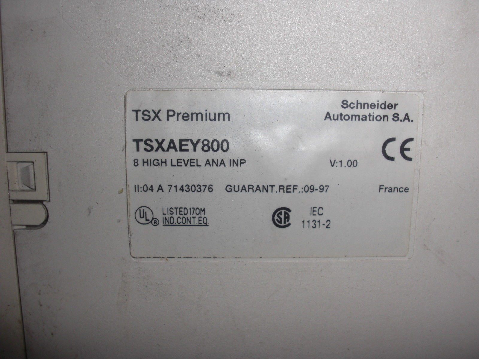 SCHNEIDER AUTOMATION TSXAEY800 *USED*